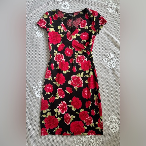 Y2K 2000s Floral Mini Dress - Picture 1 of 4